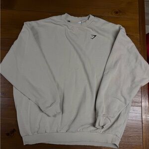 Gymshark Men's Beige Crewneck Sweater